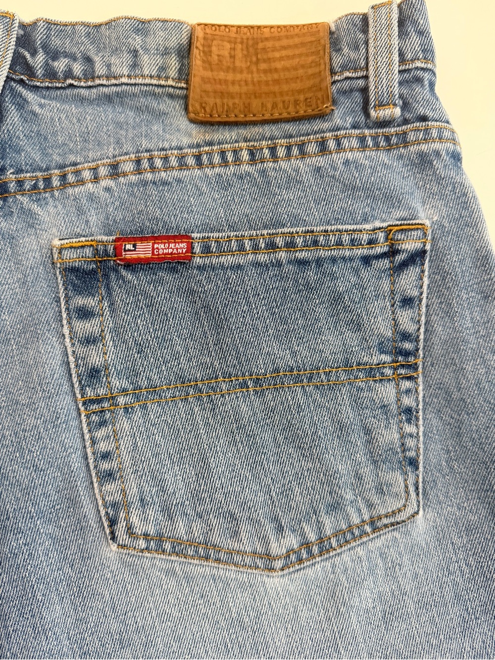 Vintage Polo Ralph Lauren Saturday Boyfriend Jeans Size 12 Light Wash Straight